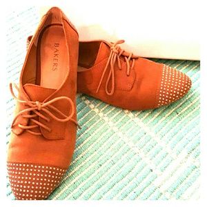 Bakers Brown studded lace ups